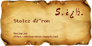 Stolcz Áron névjegykártya